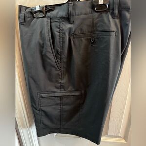 Chaps Golf Black Shorts with Back Pocket and Label